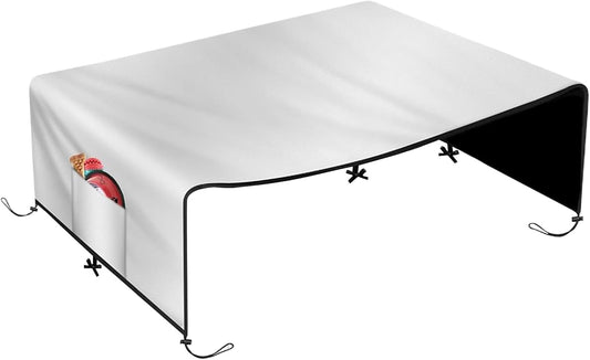 Dog Kennel Cover,210D Oxford Pet Enclosure Sunshade - Waterproof Large Kennel Cover | for Patio Picnic Outdoor Camping Backyard Beach Park Family Gathering