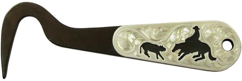 AJ Tack Antique Brown Steel Hoof Pick Cowboy Cutting