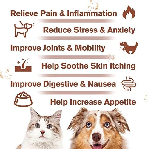 （3-Pack） Hemp Oil for Dogs Cats - Calming Drops Dog Relaxants - Help Pets Anxiety Stress Hip & Joint Pain Arthritis Sеizures Rеlief - Skin Нiр Jоint Hеalth - Organic Pet Hemp Oil Drops