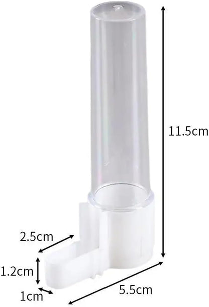 Bird Feeder, Automatic Transparent Bird Water Dispenser and Feeder Bottle Anti-Spatter Easy Clean Simple Design Pet Supplies,for Garden(Green)