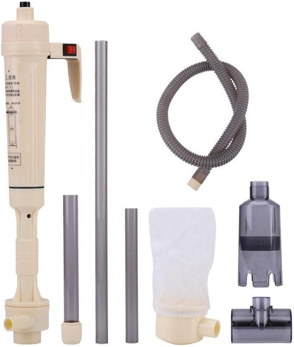 Aquarium Gravel Cleaner, Battery Powered Fish Washer Siphon Water Change Cleaning Tool for Aquarium Fish