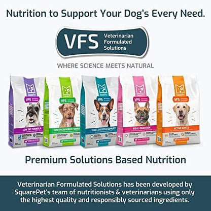 SquarePet VFS Canine Active Joints Formula, Turkey, Green Lip Mussels, Eggshell Collagen, High Protein Diet 4.4 lbs