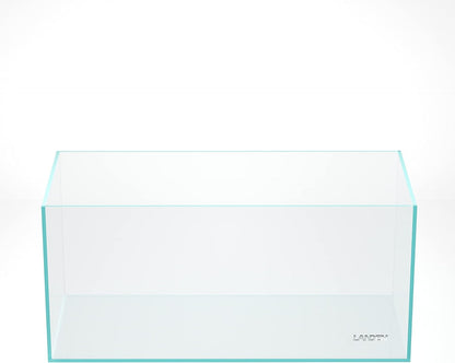 Landen 100P 50 Gallon Rimless Low Iron Aquarium Tank, W39.4×D17.7×H17.7 in(100x45x45cm) 10mm Thickness with Black Nano Foam Leveling mat Included
