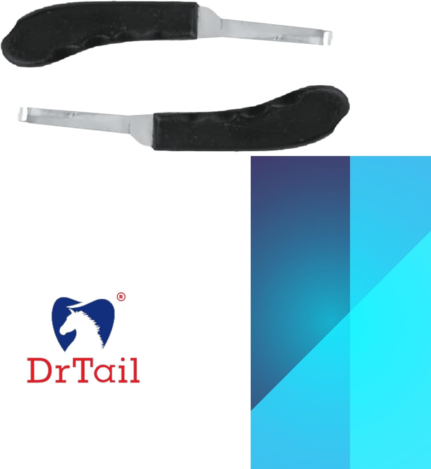 Regular Hoof Knife for Horses – Farrier Tool with Plastic Grip – Hoof Trimming Knife for Equine Care & Veterinary Use (Narrow-Blade)