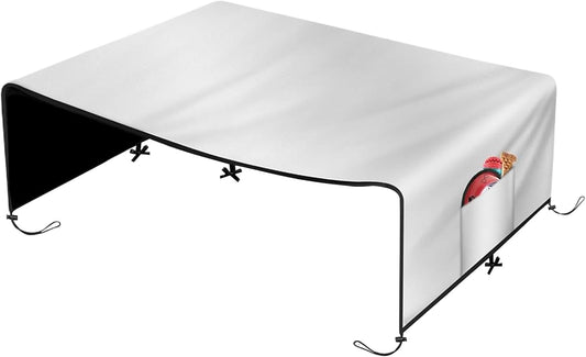 Dog Kennel Cover, 210D Oxford Tarp, Waterproof Privacy Enclosure for Large Outdoor Crates, Patio Picnic Camping Backyard Shade Protection Weather Shield, Sturdy Build for Daily Outdoor Use