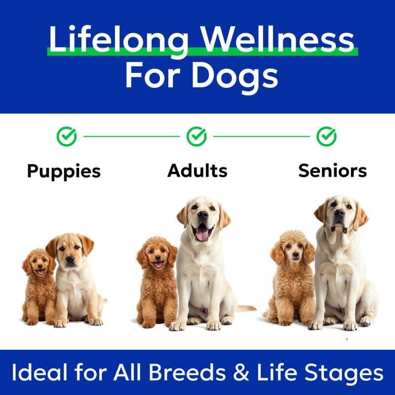 BARK&SPARK Fish Oil for Dogs&Cats - Natural Omega-3 -Skin & Coat Support -Liquid Food Supplement for Pets-EPA+DHA, Immune&Heart Health - 8 fl oz Fish