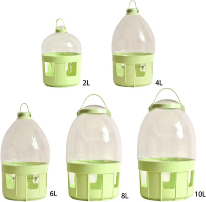 Bird Feeder, Pigeon Water Dispenser, Bird Feeder and Waterer, Pet Bowl, Bottle for Hamster,for Garden(10L)