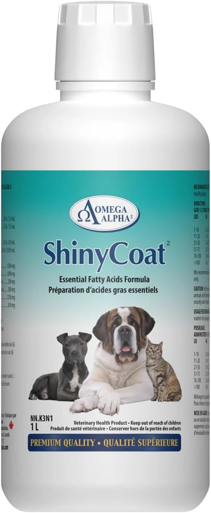 Omega Alpha Shiny Coat Equine Supplement, 1L