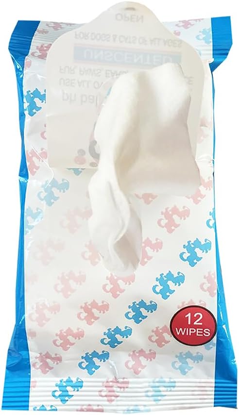 Scoochie pet Carlies Premium Multi Purpose Pet Wipes, Set of 12