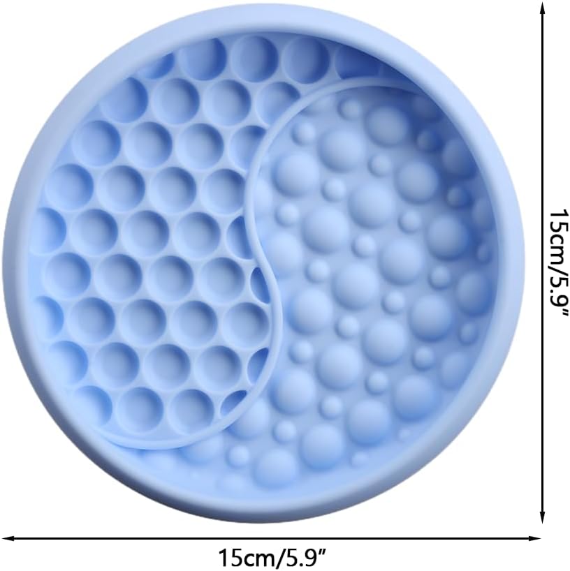 Dog Lick Bowl, Silicone Anti-Choking Cat Feeding Bowls Non-Slip Pet Slow Feeder Bowl with Suction Cups for Dogs Cats