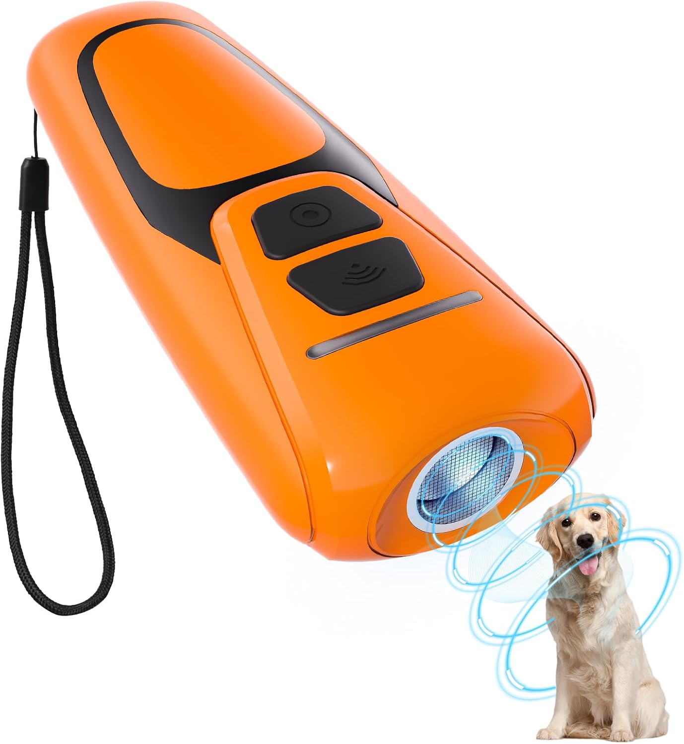 Dog Bark Deterrent Devices, Ultrasonic Anti Barking Device for Dogs, Up to 50FT Long Range Rechargeable Bark Control Safe for Dogs & Human Portable Indoor Outdoor, Dog Training & Behavior Aids