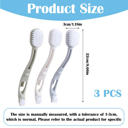 Bird Cage Cleaning Brush with Long Handle, Durable Hard Bristle Scrub Brush for Bird Droppings, Parrot Cage Cleaner Tool, Pet Bird Perch Cleaning Accessories for Aviary and Small Animal Cages