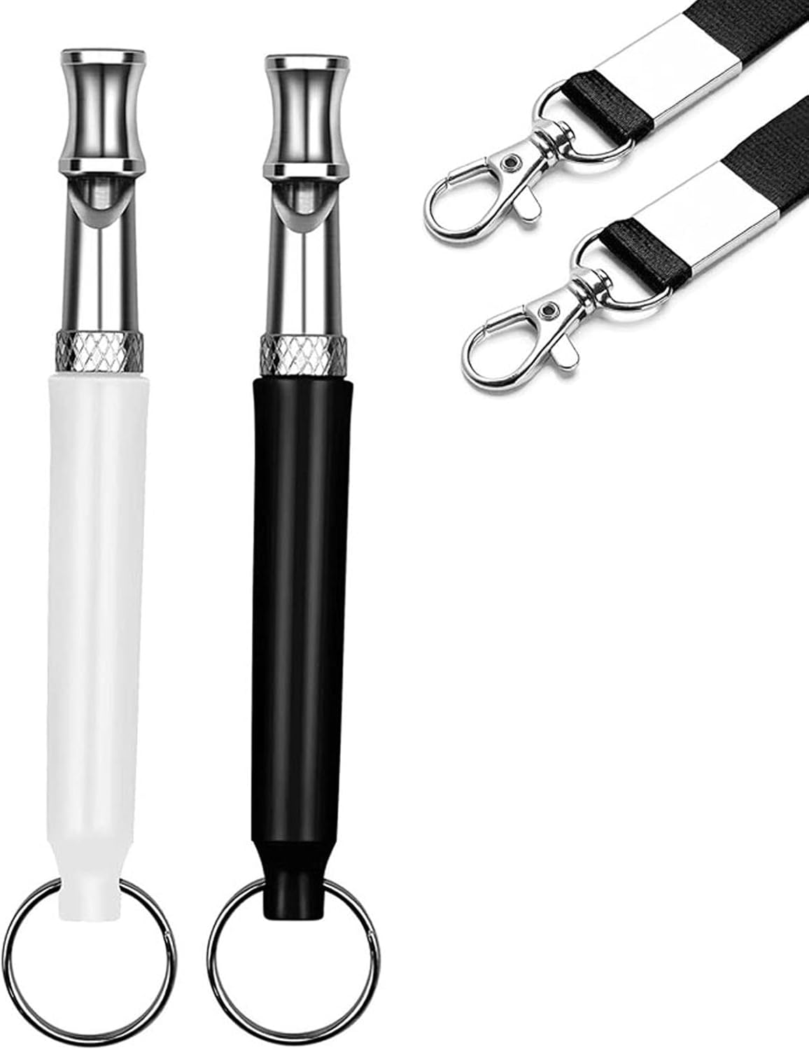2 Pack Dog Whistle, Dog Whistle to Stop Barking Neighbors Dog, Adjustable Ultrasonic Silent Dog Whistle, Professional Recall Dog Training Whistles, with Lanyard (BD Dog Whistle)