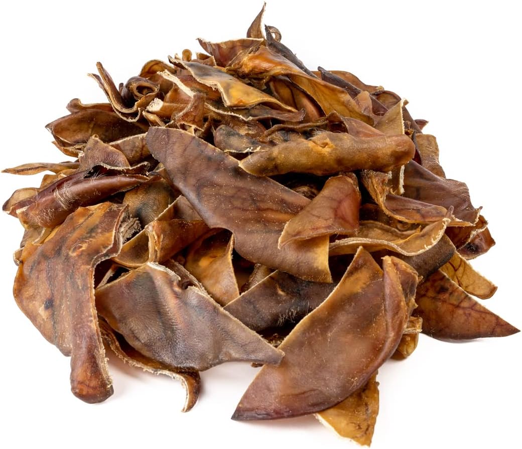 Mighty Paw Half Pig Ears for Dogs - All Natural, Single Ingredient Treats. Better Than Rawhide Pet Snacks for Small and Large/Medium Pets. Pigs Ear Dogs Chews (6lb)