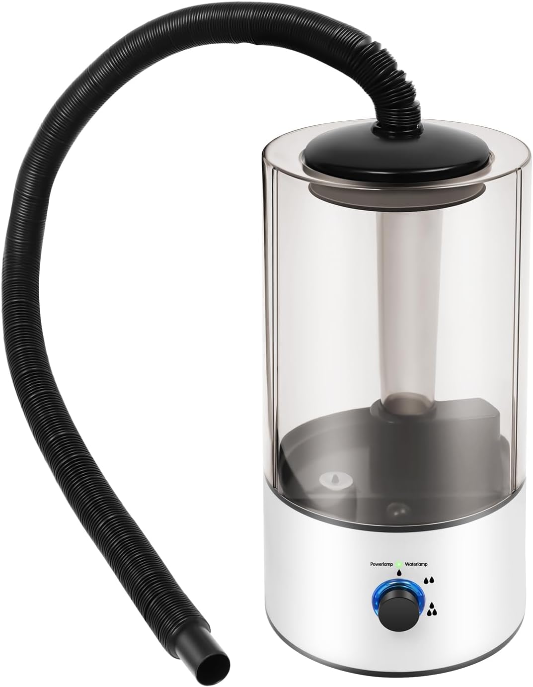 4L Pet Electric Humidifier with Extended Hose,Adjustable Reptile Humidifiers,3 Spray Levels Quiet Fogger,for Reptiles Amphibians(White)