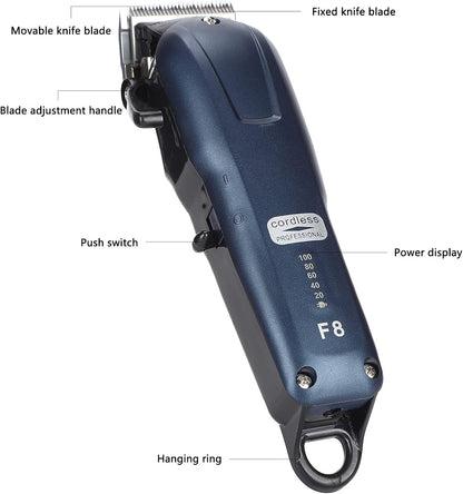 Pet Hair Clippers, Rechargeable Electric, Low Noise, Dog and Cat Grooming Kit - Quiet Precision Motor, Cordless Operation, Professional Home Use
