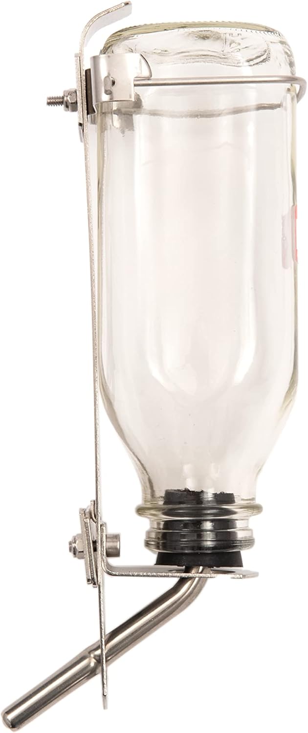 Lixit Heavy Duty Deluxe Glass Water Bottles for Birds, Dogs and Small Animals. (32oz Medium Tube)