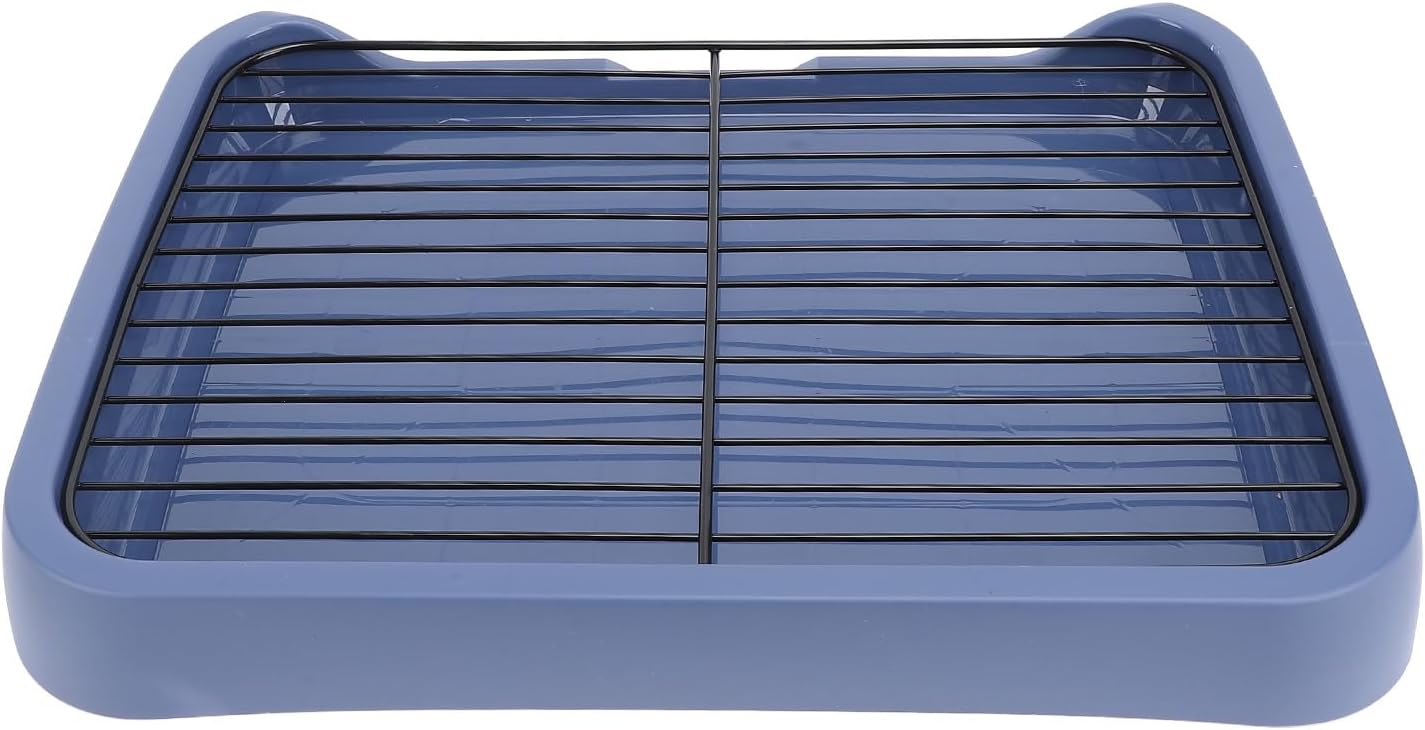 Acouto Dog Potty Pad Holder Tray - Dog Potty Tray Removable Indoor Training Toilet Portable Puppy Pad Holder with Grille Small and Medium Dogs - Puppy Litter - Pet