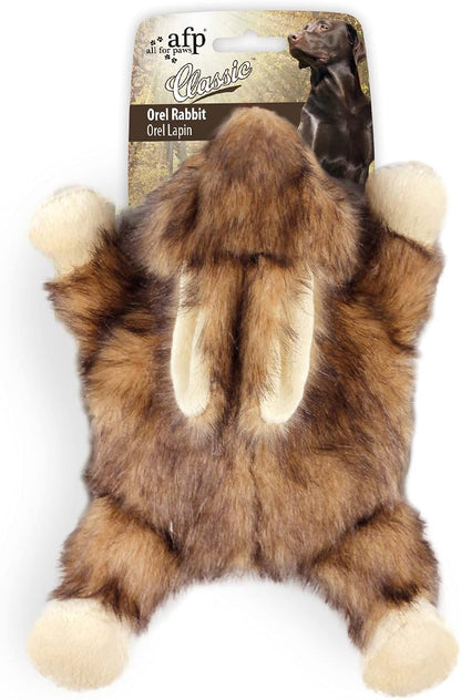 ALL FOR PAWS Classic Squirrel Pet Toys, Small and Orel Rabbit Squeaky Doy Toy Bundle