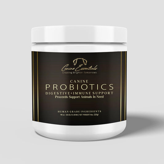 Probiotics for Dogs – Duck Flavour – Approx. 90 Chews, 8 oz – Digestive & Immune Support Supplement – Human-Grade Ingredients – Supports Animals in Need