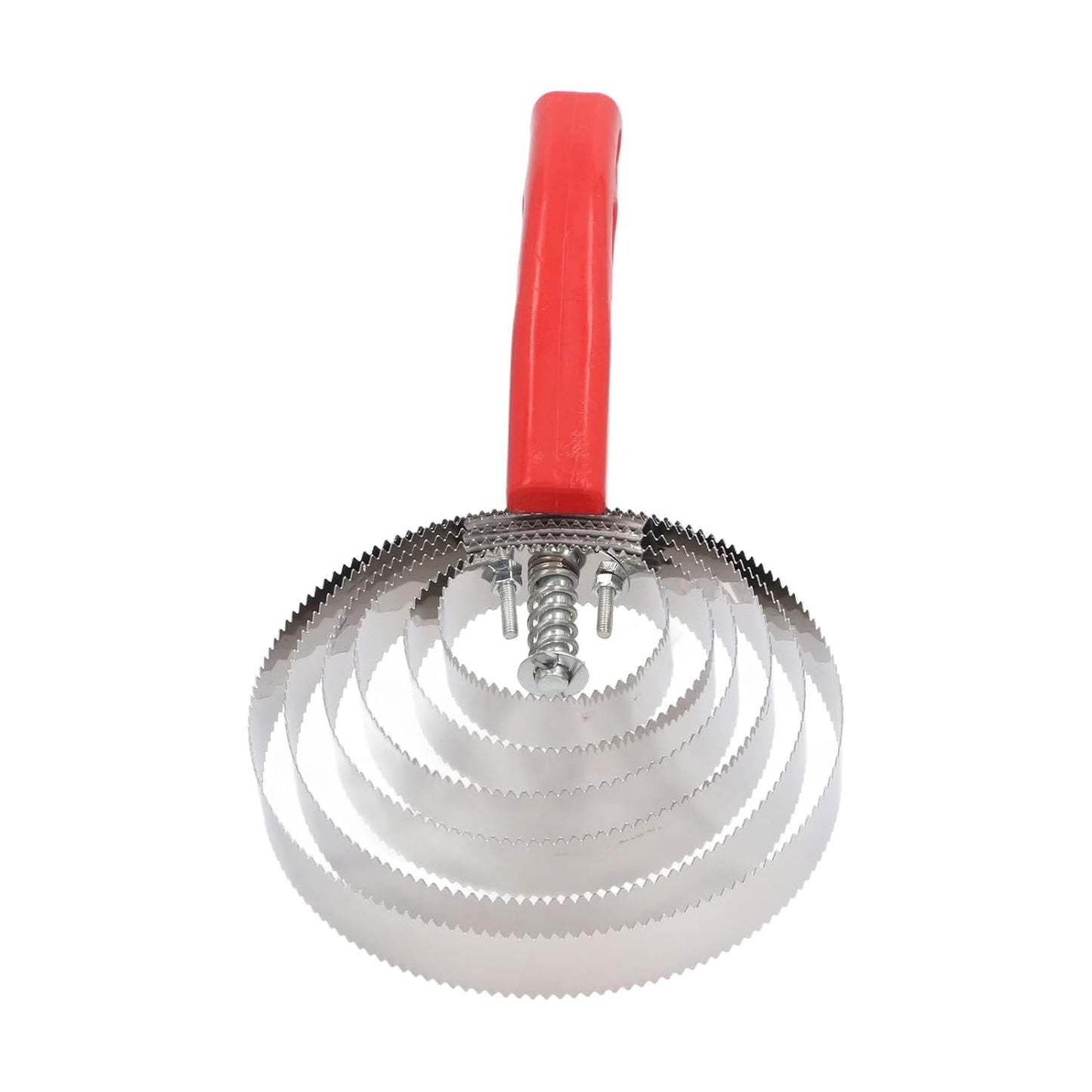 3pcs Horse Curry Comb Set, Stainless Steel Grooming Tools, Double Sided Multipurpose Comb with 4 Rings 5 Rings 6 Rings for Cattle Horse Goat Dogs, Durable and Comfortable Handle De