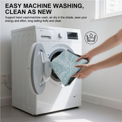 Pale Blue Feather Swirl Dog Bed Dog Crate Mat Cage Pads Pillow for Crate Washable Non-Slip Bed for Washable All-Season Pet House Mat Paw Cushion Indoor Outdoor 24X18 Inch