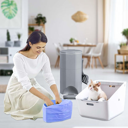 Litter Refill Bags Compatible with Litter Chanp, 4 Pack One 36 Foot Litter Waste Receptacle Refill Liners