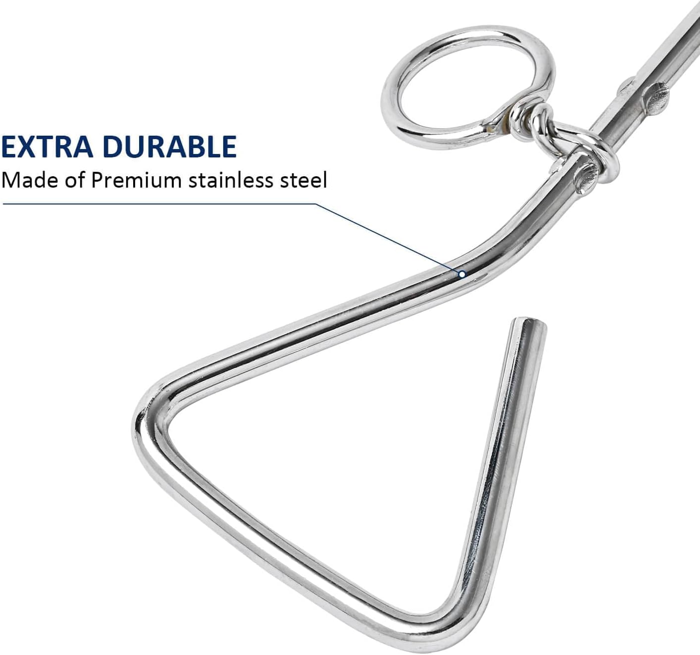 WePet Dog Tie-Out Stake, Durable Silver Spiral Anchorstake, Secure Outdoor Tethering for All Cable Leash Chain, Camping Yard, Rust-Resistant, Easy Installation, Medium, 16 Inch