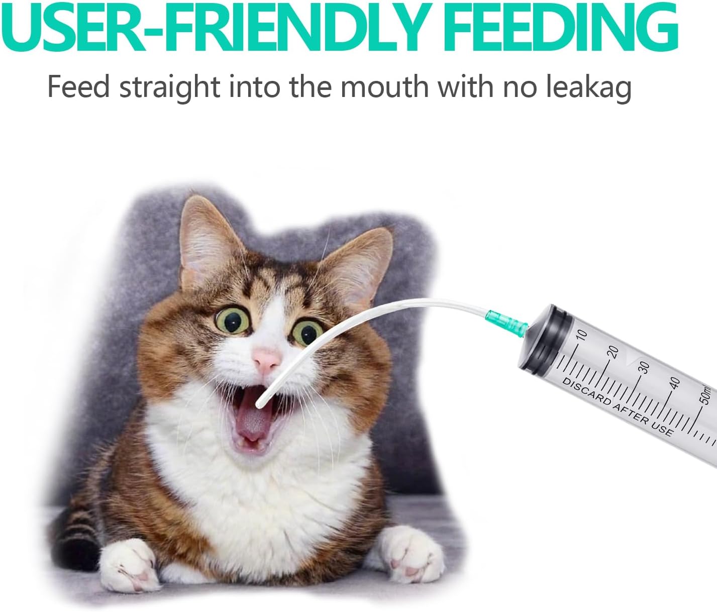 9-Piece Puppy Tube Feeding Kit – Includes 5 Feeding Tubes, 3 Syringes (10ml, 30ml, 60ml) & 1 Bulb Syringe – Ideal for Small Pets, Kittens, Lambs & Whelping Care