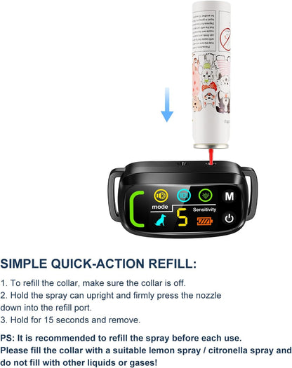 Citronella Spray Refill 1 Pack 3oz 85g Can Citronella Bark Collar, Spray Bark Collar & Remote Trainers Humane & Safer Citronella Refill Dog White