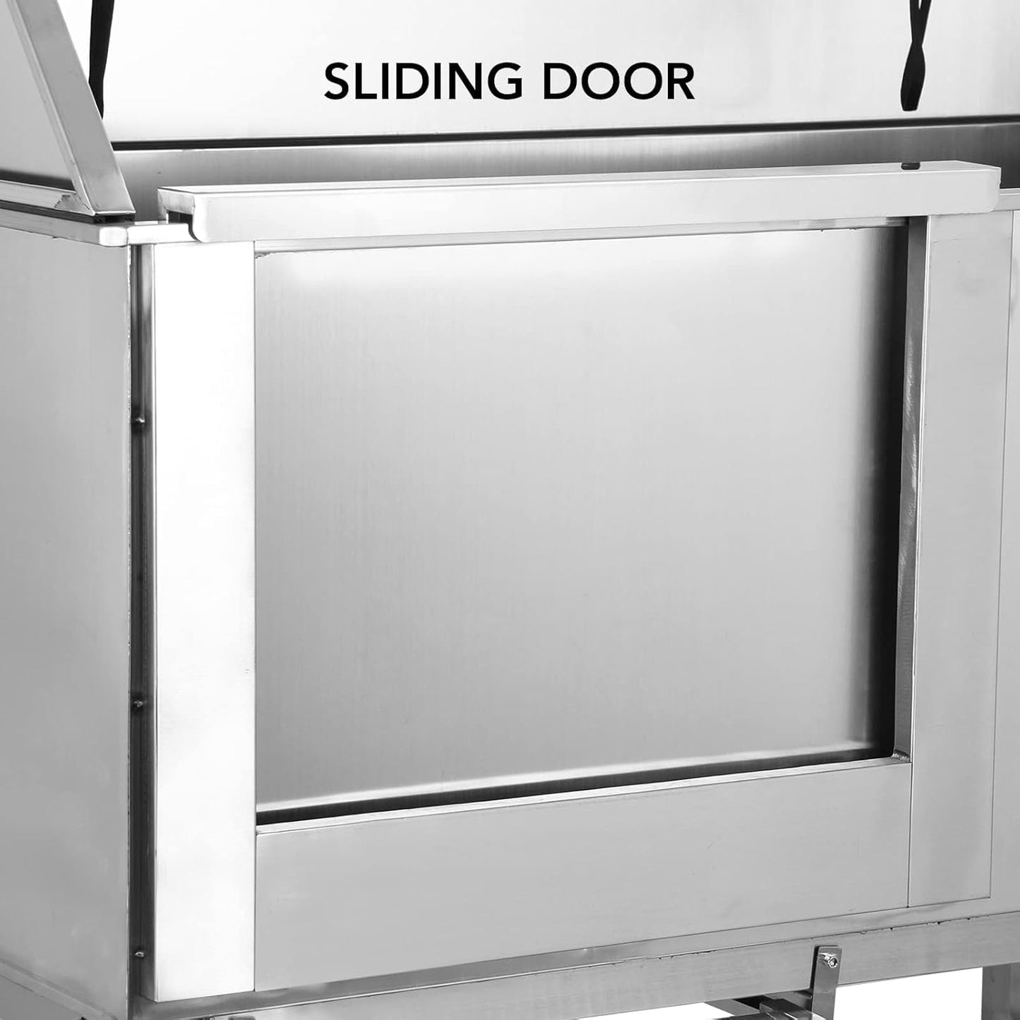 Towallmark 50" Dog Grooming Bathing Station, Professional Stainless Steel Pet Grooming Tub w/Removable Ramp, Storage Drawer, Floor Grate, Stairs Faucet, Dog Bathtub for Large, Medium & Small Pets