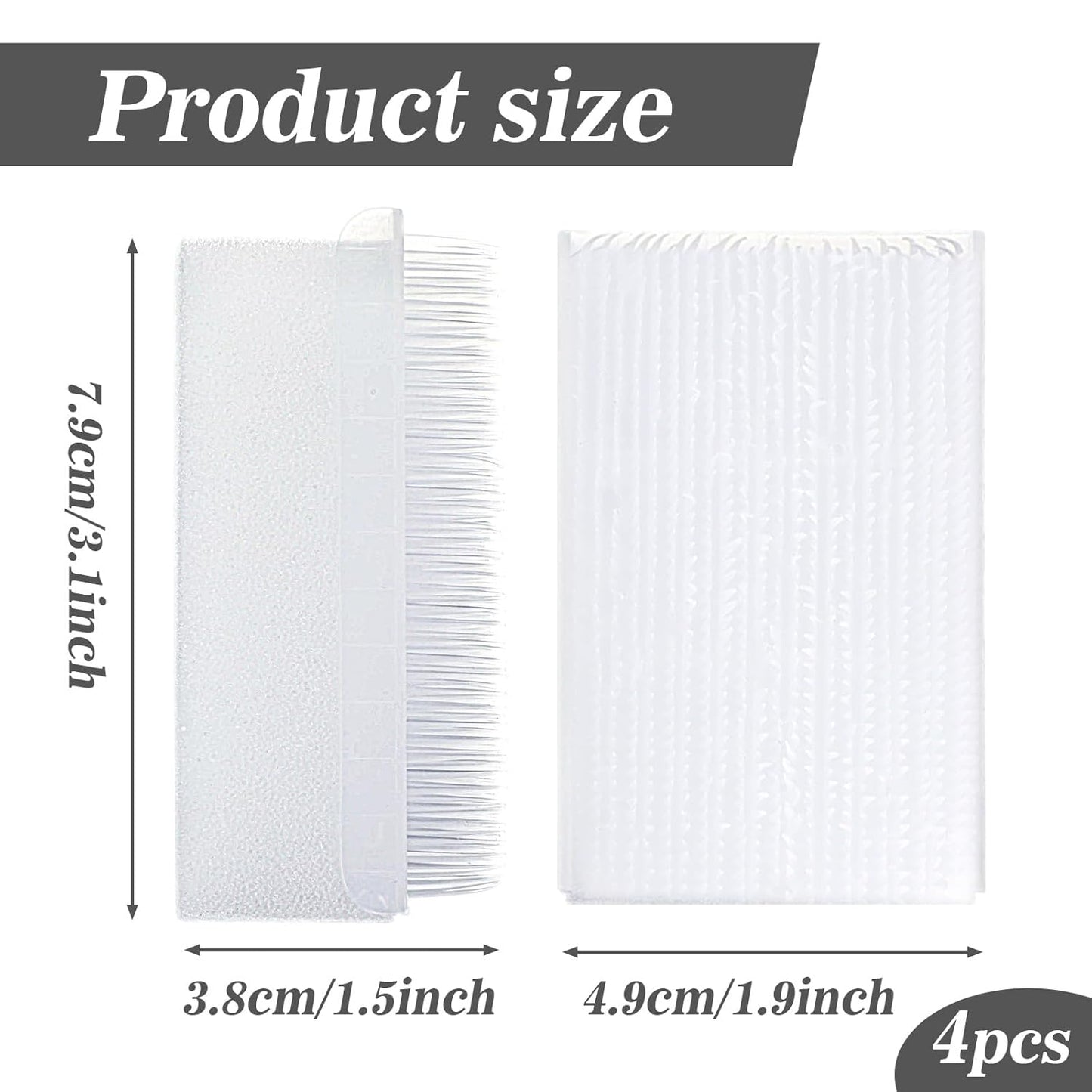 4PCS Soft Cat Brush for Grooming, Kitten Brushes for Indoor Kittens, Gentle Cat Tongue Brush with over 1000 prickly serrations for Sensitive Cats, Daily Grooming & Enhancing Bonding