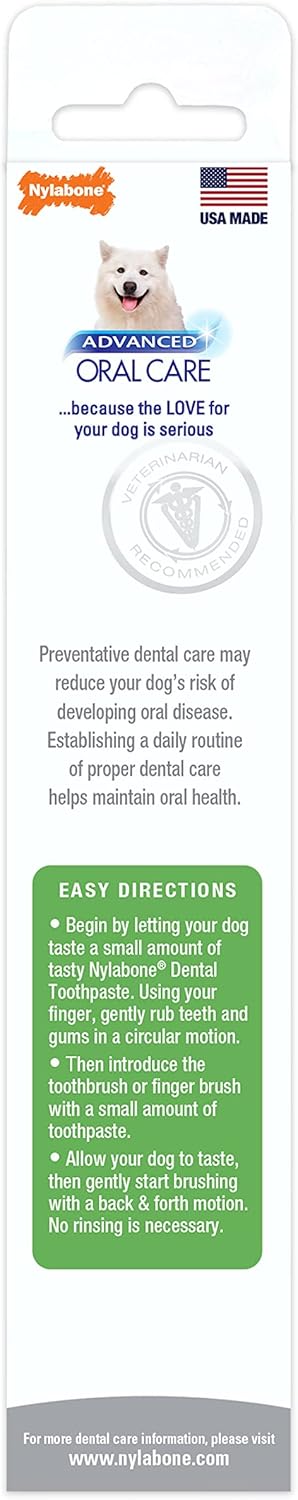 Nylabone Advanced Oral Care Natural Toothpaste Peanut Butter 2.5 oz. (1 Count)