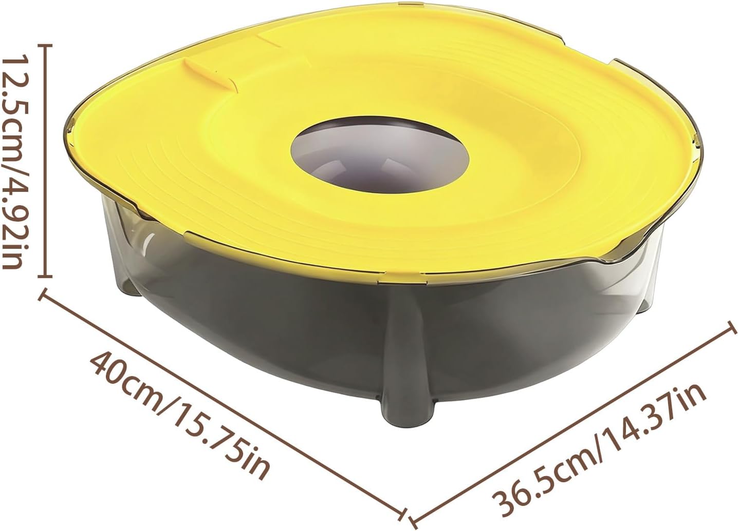 Cat Box for Indoor Cats – Anti-Splash Odor Control Semi-Closed – Waterproof Pet Toilet Tray, for Outdoor Indoor Home Apartment Small and Medium Pets