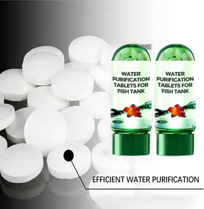 Powerful Aquarium Water Purification Tablet,Water Purification Tablets for Fish Tank,Remover for Fish Tank, Aquarium Remover (3pcs)