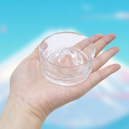 Jumping Spider Enclosure Accessories, 2 Pack Glass Feeding Dish for Food and Water, Little Food Bowl for Jumping Spider, Tarantula, Beetle and Other Small Pets