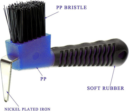 Horses Hoof Picks – Easy-Hold Grooming Pick, Strong Construction, Soft-Touch Brush, Debris Removal, Balanced Design | Practical Maintenance Aid for Stable Management Schedules, Horse Lover Barn Use