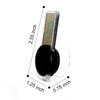 Reptile Terrarium Thermometer Hygrometer, Digital LCD Temperature & Humidity Gauge with Suction Cup, Vivarium/Tank Monitor for Bearded Dragons Geckos Lizards Snakes Turtles Frogs Amphibians