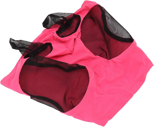 Estink Horse Fly Mask with Ears Horse Face Mask with Ears Horse Mesh Fly Mask Protection 60% Proof Breathable Stretchable for All Horses Arab Cob (Rose Red)