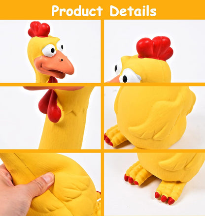 Horse Toys, Rubber Chicken Squeaky Toys Play Reduce Separation Anxiety Fetch,Horse Play Ball Soccer Ball.for Medium or Large Pet Breeds Dog