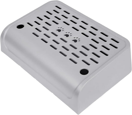 Litter Box Step, Cat Ramp for Litter Robot Automatic Cat Litter Box Self Cleaning Slide with Filter Function, Anti-Litter Tracking Pets Pedal Step Stool Litter Catcher Tray 11.8 x 8.7 x 3.9In(Gray)