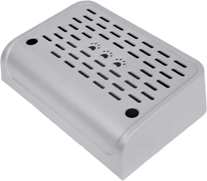 Litter Box Step, Cat Ramp for Litter Robot Automatic Cat Litter Box Self Cleaning Slide with Filter Function, Anti-Litter Tracking Pets Pedal Step Stool Litter Catcher Tray 11.8 x 8.7 x 3.9In(Gray)