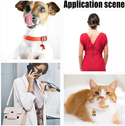 12 Styles Vegetative Collar Pendants for Cat Dog Alloy Enamel Cacti Pet Collar Pendants Clip-on Butterfly Flower Pet Collar for Bag Keychain Jewelry Making Training Home Decor