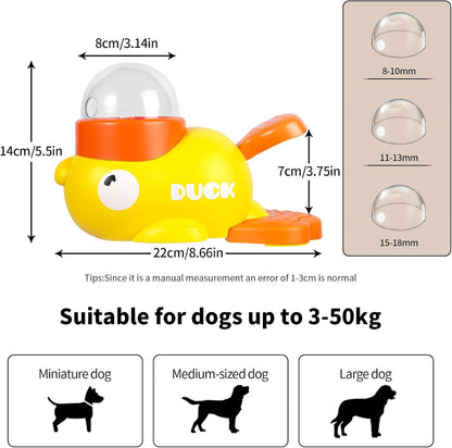 2-in-1 Interactive Dog Toys Food Puzzle Slow Feeder, Safe Dog Food Treat Feeding Dispenser for Dogs and Cats, Promotes IQ Training and Entertainment Reduces Bloating Anti-Gulping Small Animal Bowls