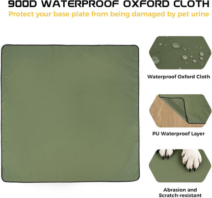 Lekesky Dog Play Pen for Indoors, 8 Panels 24 ’’ H Dog Pens Indoor with Bottom Pad, Heavy Metal Duty Foldable Pet Puppy Exercise Fence Crate Kennel, Pet Fence for Medium/Small Dogs (Black)