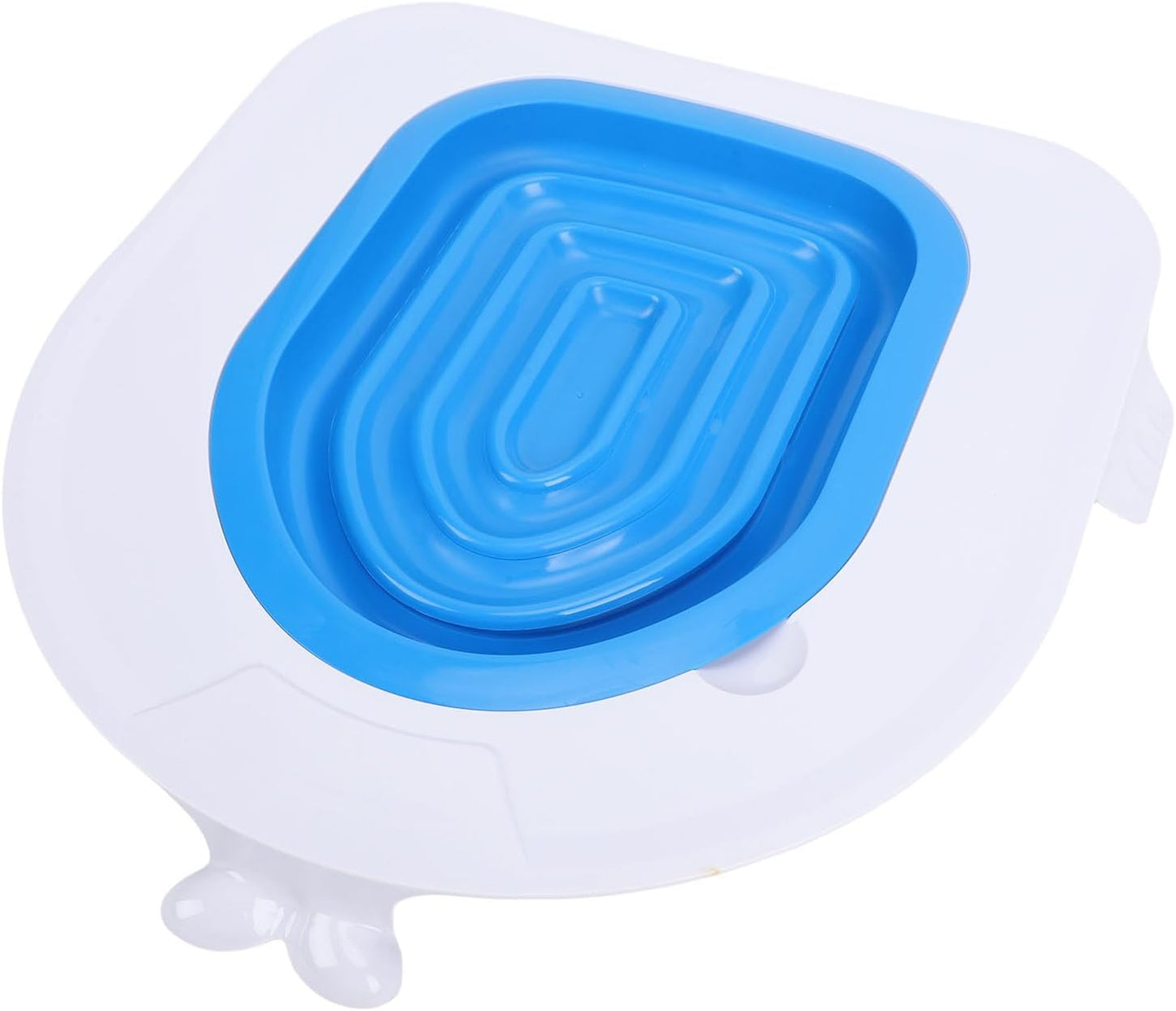 GLOGLOW Cat Toilet Training Kit Adjustable Step Design Non Slip Silicone Base Cat Toilet Litter Tray for Pet Cleaning and Defecation, Modular Trainer for Pet Cleaning and