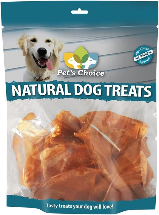 Pet's Choice Pig Ears, Plain, 10pk, Brown (PIG-EAR10PK)