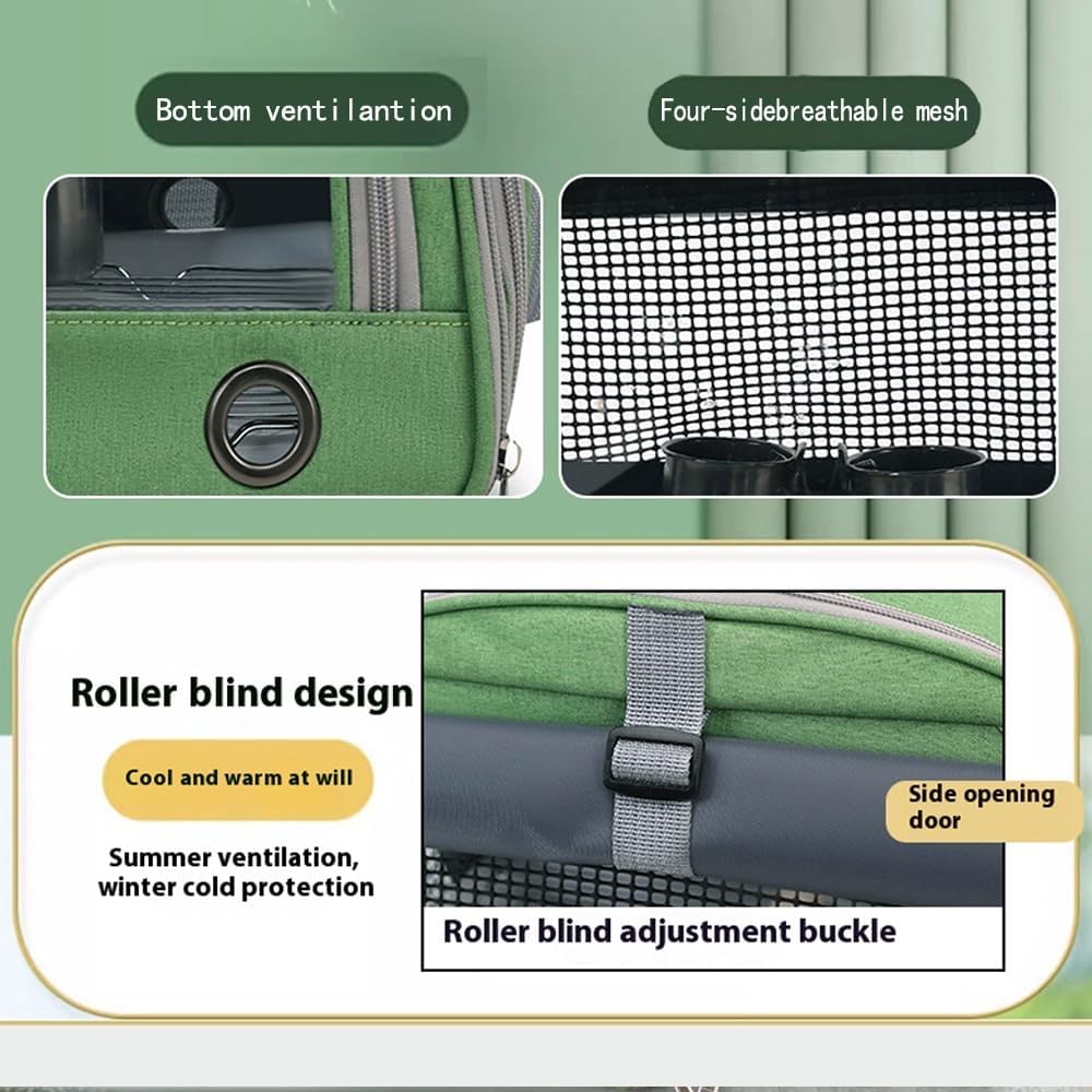 Bird Carrier Travel Cage with Perch, Food Bowl,Pet Backpack,Parrot Carrier,Small Animal Car Bag,Bird Cages for Parakeets, Ideal for Small Animals & Puppies