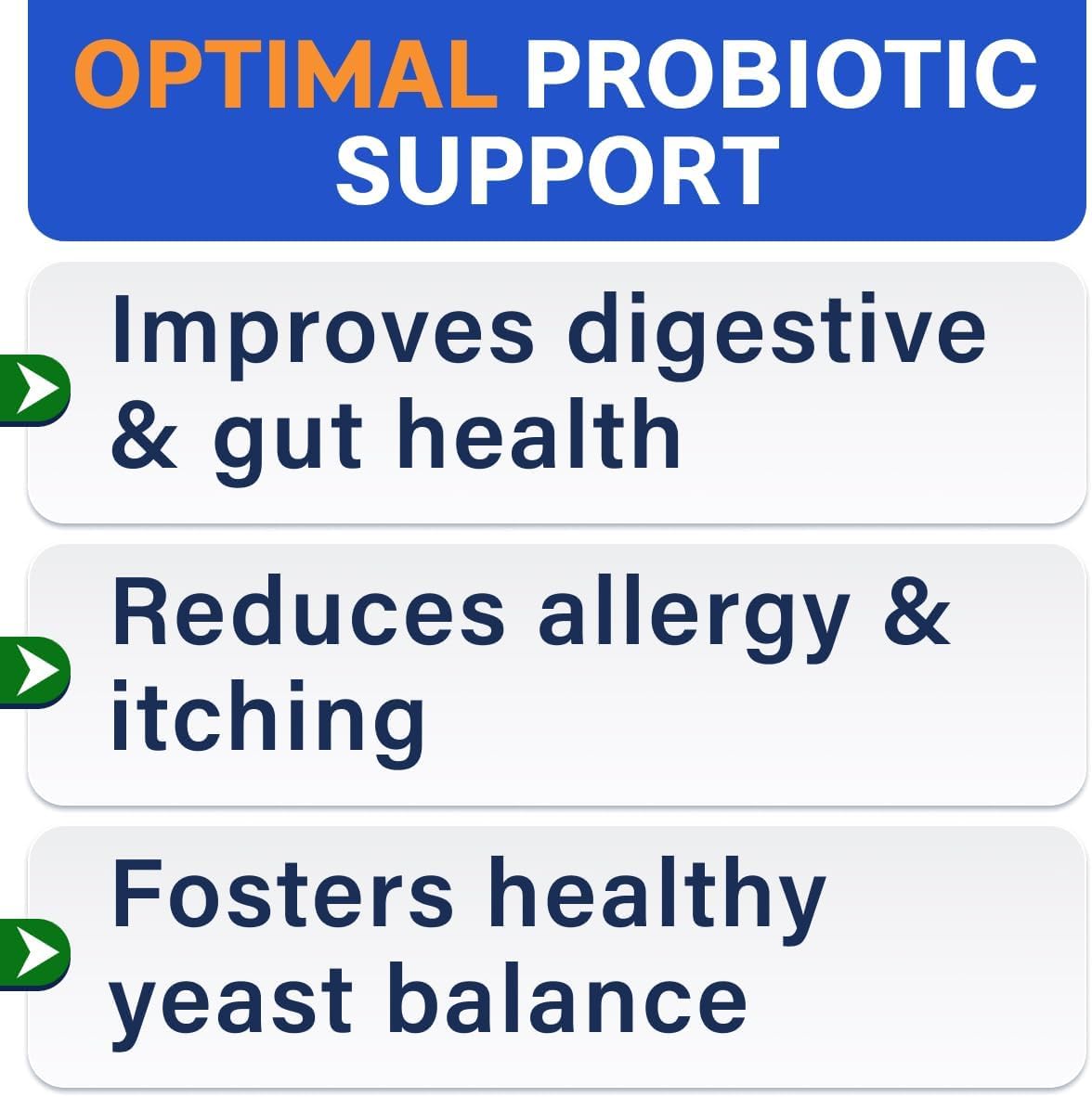 BARK&SPARK Dog Probiotics for Digestive Health w/Enzymes & Fiber - Diarrhea Gas Treatment Upset Stomach Relief - Allergy & Itchy Skin - Pet Probiotics for Dogs - (180Ct, Chicken)