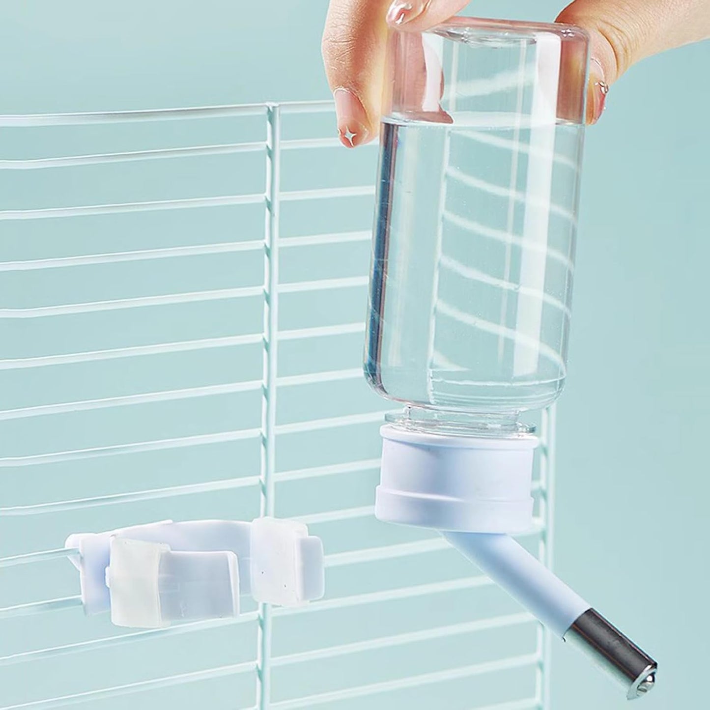 Automatic Hamsters Water Bottle Hanging Water Dispenser Bead Head Watering Bottle Drinking Supply for Small Animals Pet Supplies